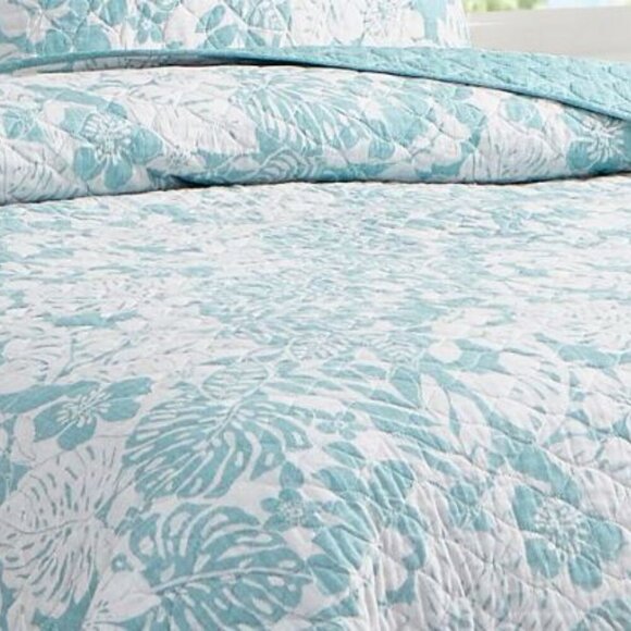 Tommy Bahama Laguna Beach Twin Quilt Set in Blue and White - NWT - Picture 10 of 11